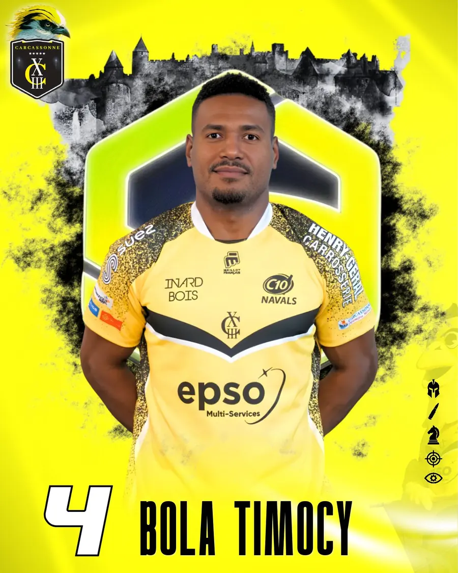 Portrait officiel de Timoci Bola, Arrière de Carcassonne XIII
