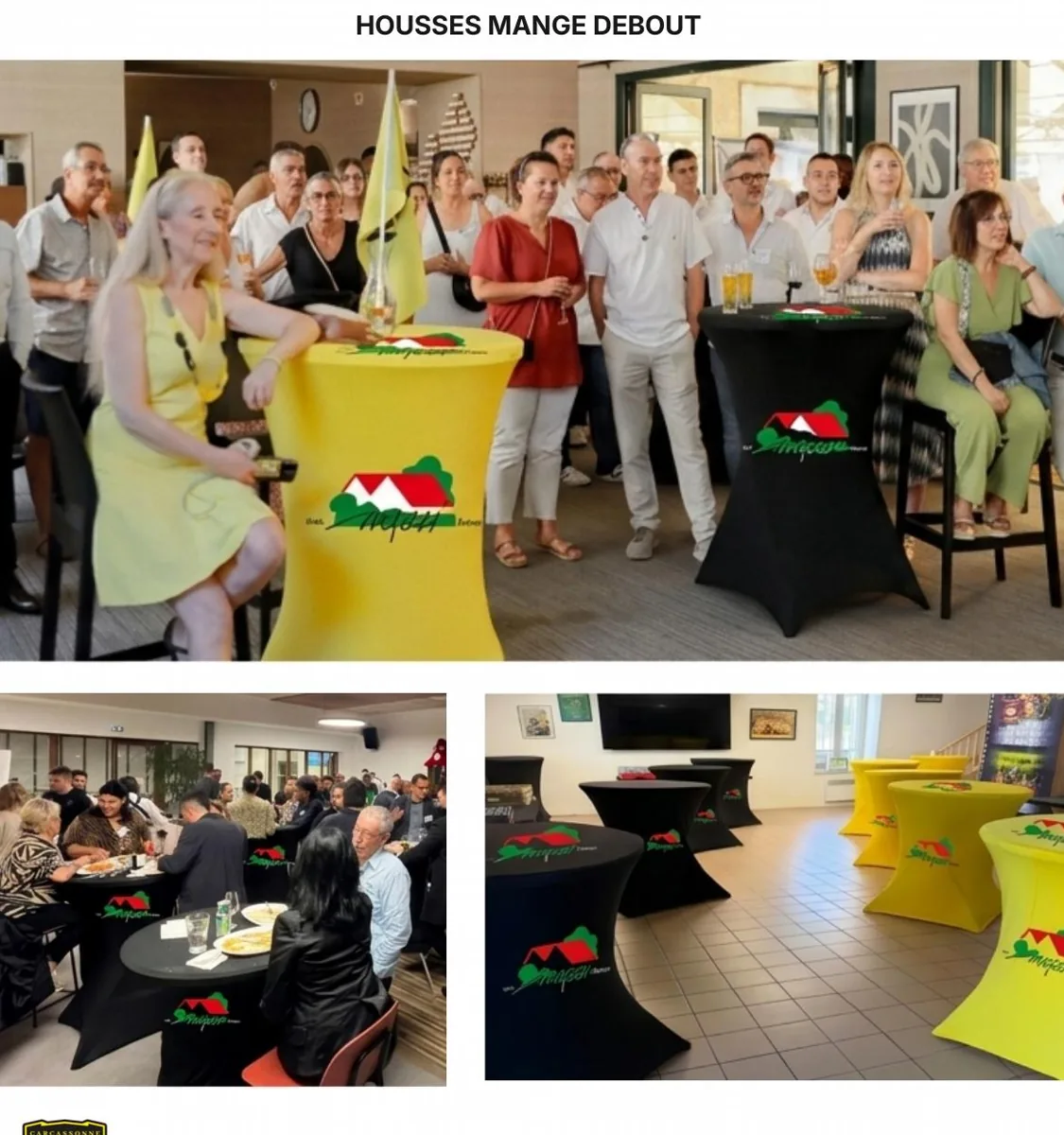 Housses mange-debout du salon partenaires