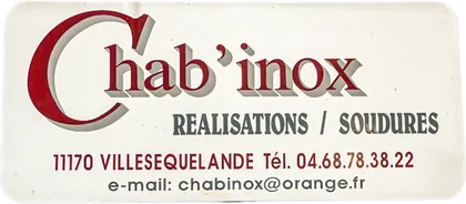 Logo Chab’Inox, parrain de Maïka Serulevu